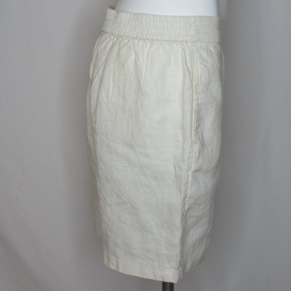 Tahari Ivory  Linen Shorts 6" Women's XL XLarge New NWT - Picture 4 of 8